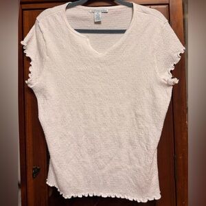 Ladies White Short Sleeved Top size 2X NWOT